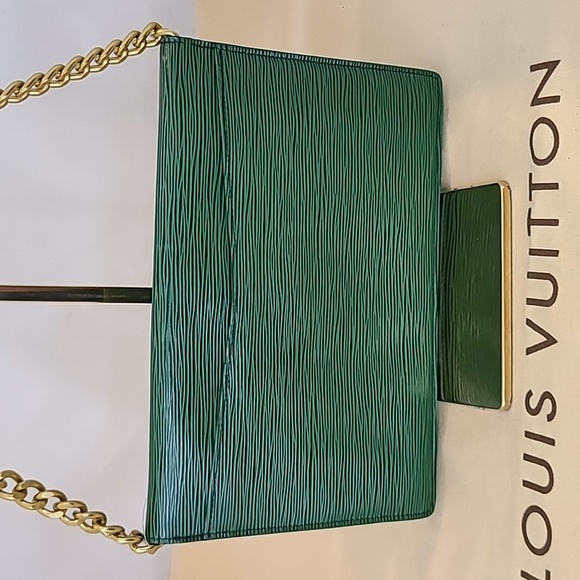 LOUIS VUITTON VINTAGE 1988 EPI LEATHER MONTAIGNE 27 SHOULDER/CLUTCH BAG - Picture 9 of 17